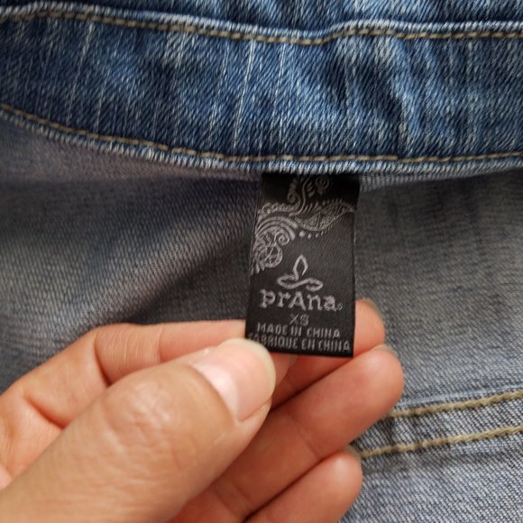 Prana Distressed Denim Jacket Size XS - Picture 10 of 13